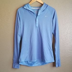 Longsleeve Nike dri-fit wool pullover with hood